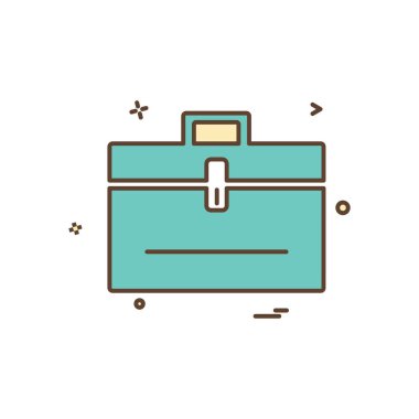 Evrak Çantası'nı simge tasarlamak vektör 