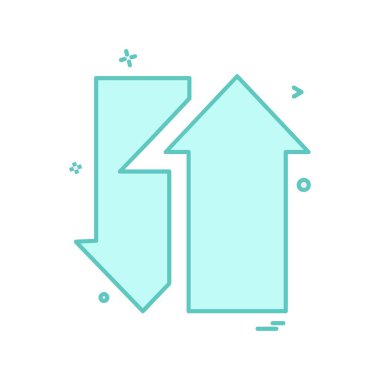 Ok simgesi tasarım vektörü