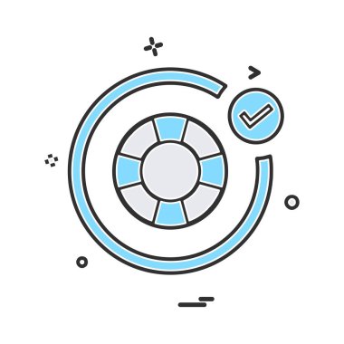 Yüzme simgesi tasarım vektörü 