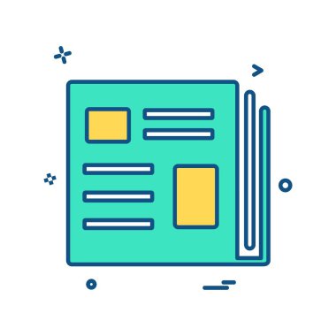 Kitapların simge tasarım vektörü