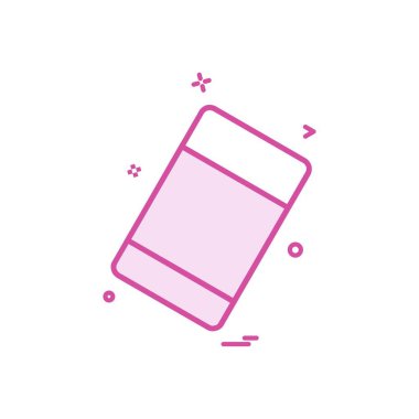 silgi okul kırtasiye simge vektör tasarımı