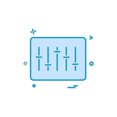 ses müzik simge vektör tasarımı