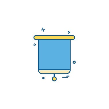 Sunum simgesi tasarım vektörü 