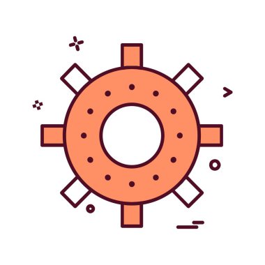 Ayar Dişli simge tasarlamak vektör