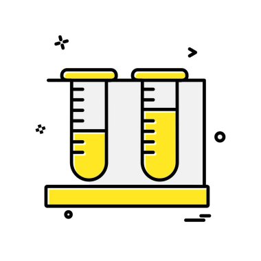 Beaker ikon tasarım vektörü