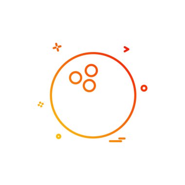 bowlling simge vektör tasarımı tasarlamak