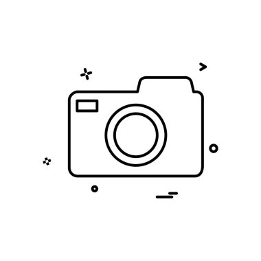 Kamera simgesi tasarım vektörü