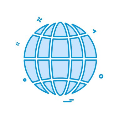 Küre simge tasarlamak vektör