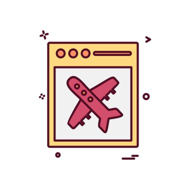 Beyaz arka plan üzerinde seyahat etmek simge tasarlamak vektör