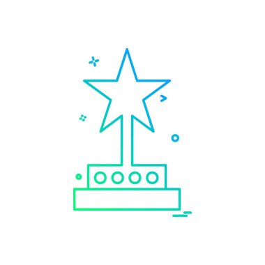 Ödül simgesi tasarım vektörü