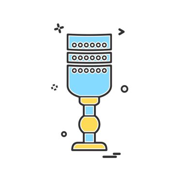 Cam simge tasarlamak vektör 