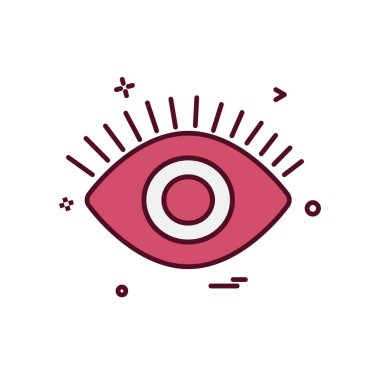 göz simgesi tasarım vektörü