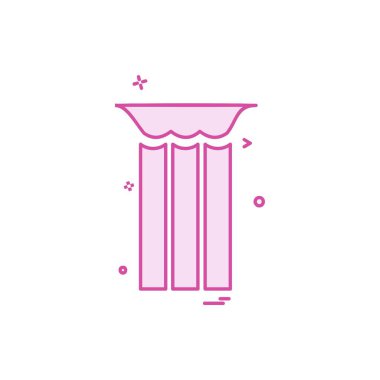 Çöp kutusu simge tasarlamak vektör