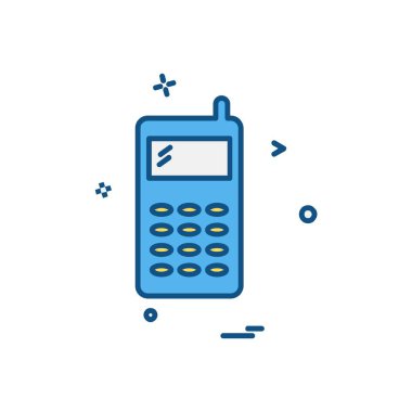 Telefon simgesi tasarım vektörü