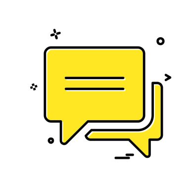 İleti simge tasarlamak vektör