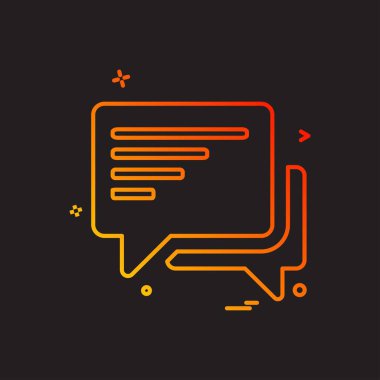 tartışma sohbet sms simgesi vektör tasarımı
