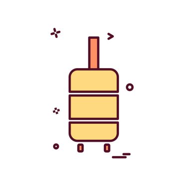 Seyahat simgesi tasarım vektörü