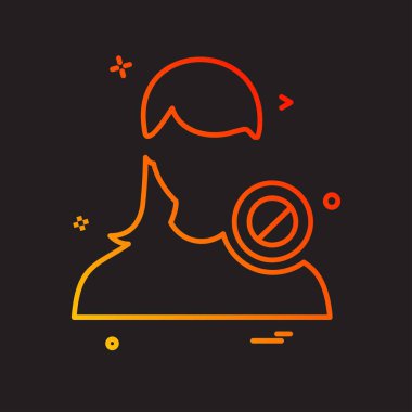 Kadın simge tasarlamak vektör