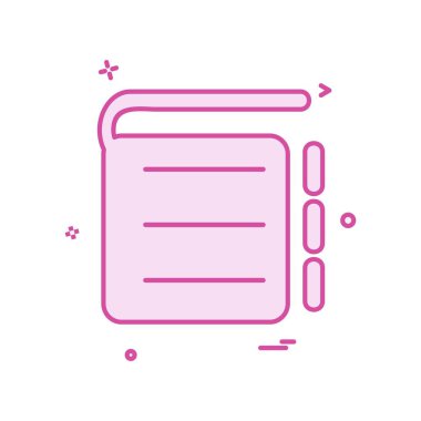 defter simge tasarlamak vektör