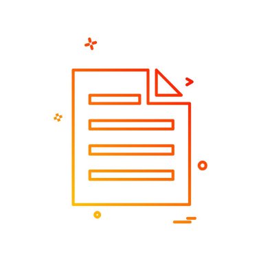 Dosya simgesi tasarım vektörü