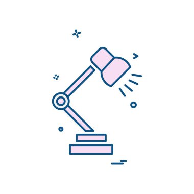 Masa lambası simge tasarlamak vektör 