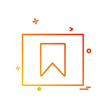 Etiket simgesi tasarım vektörü