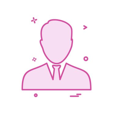 Avatar erkek simge tasarım vektörü