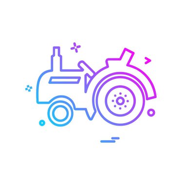 Kamyon simgesi tasarım vektörü