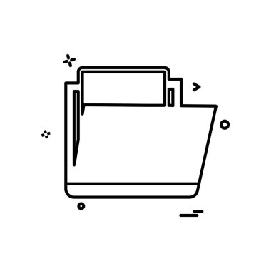 Klasör simge tasarlamak vektör