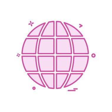 Küre simge tasarlamak vektör