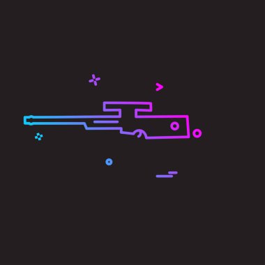 Silah simge tasarlamak vektör 