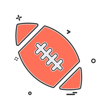 Rugby simgesi tasarım vektörü