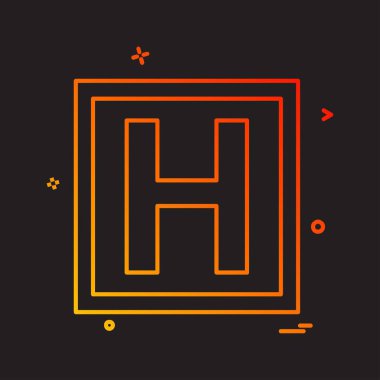 Hastane simge tasarlamak vektör