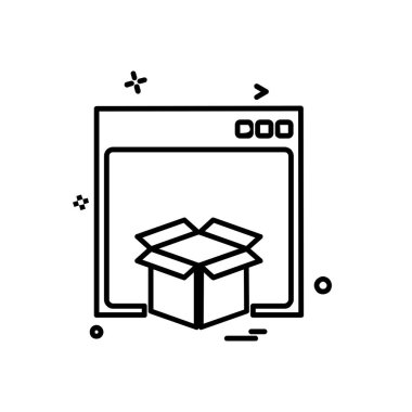 Web yerleşim simgesi tasarım vektörü