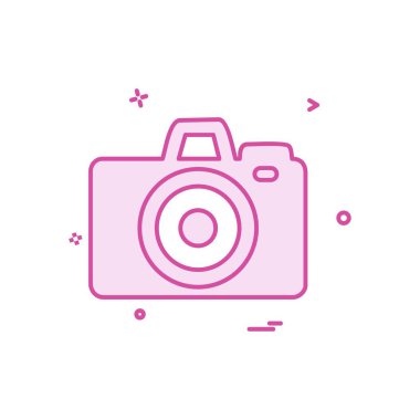 Kamera simgesi tasarım vektörü