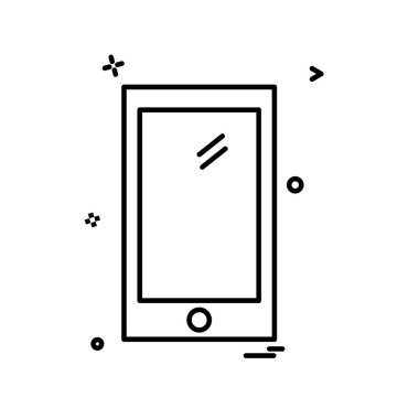 Telefon simgesi tasarım vektörü