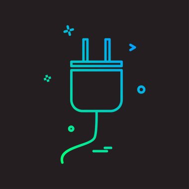 power Plug simge tasarım vektörü