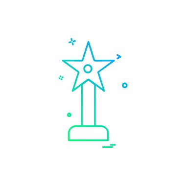 Ödül simgesi tasarım vektörü