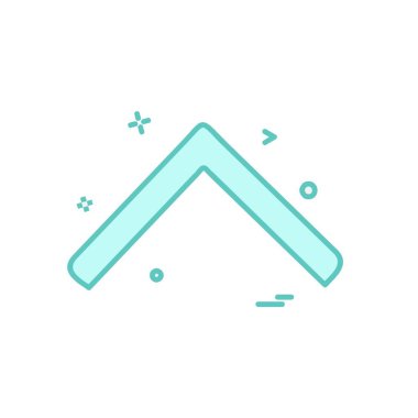 Yukarı ok simgesi tasarım vektörü