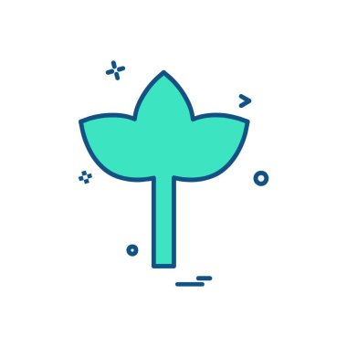 Yaprak simge tasarlamak vektör 