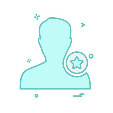 Avatar erkek simge tasarım vektörü