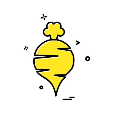 Sebze ikonu tasarım vektörü