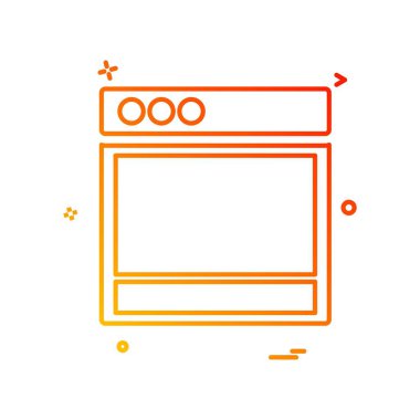 Web düzeni simge tasarım vektörü