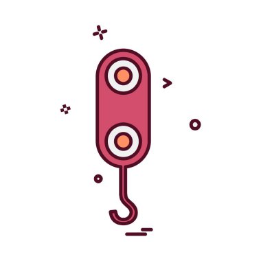 Ağırlık çalışan simge tasarlamak vektör