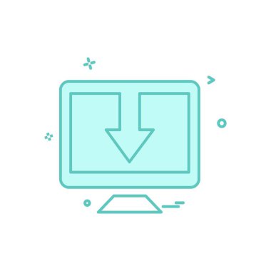 Bilgisayar simgesi tasarım vektörü