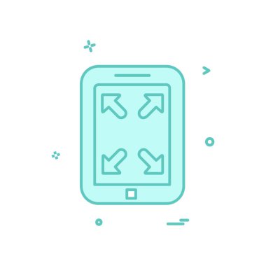 Mobil simge tasarım vektörü