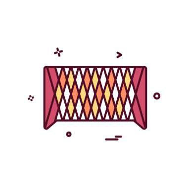 Futbol ikonu tasarım vektörü