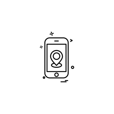 Akıllı telefon simge tasarlamak vektör 