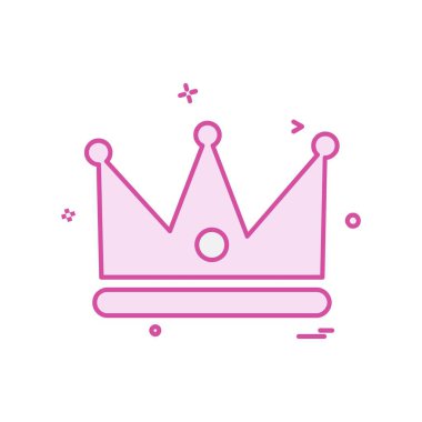 Taç simge tasarlamak vektör