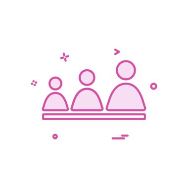 Grup avatar simge tasarlamak vektör